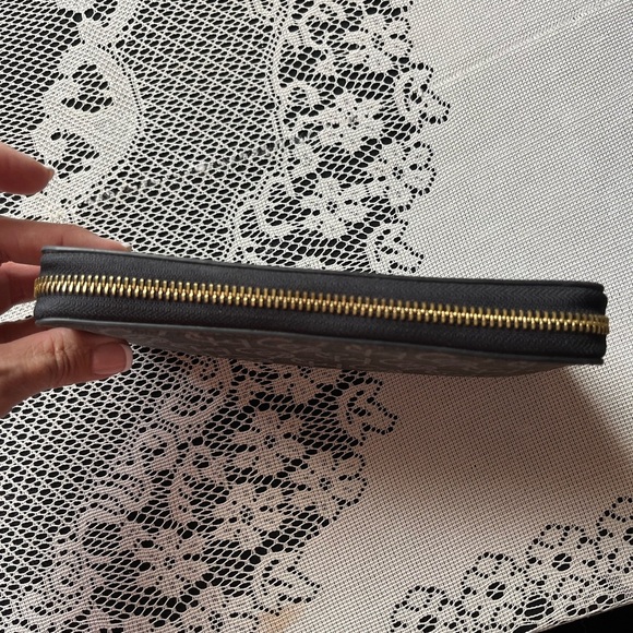 Coach Blue with Brown and Gray Monogram Wallet - Picture 6 of 7